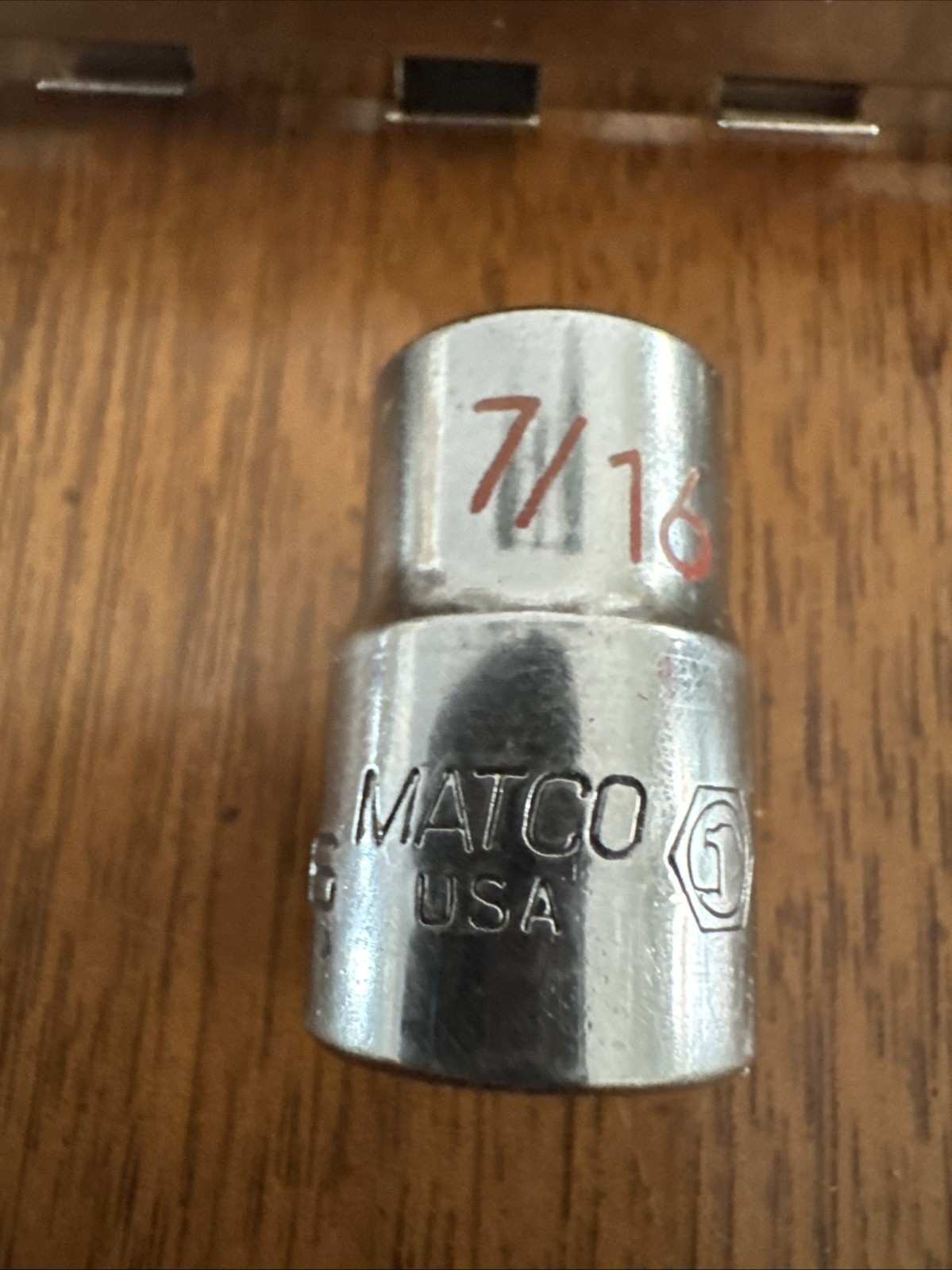 Snap On 3/8″ Drive 10Pc SAE Shallow 6 Pt Chrome Socket 5/16 To 7/8 Read