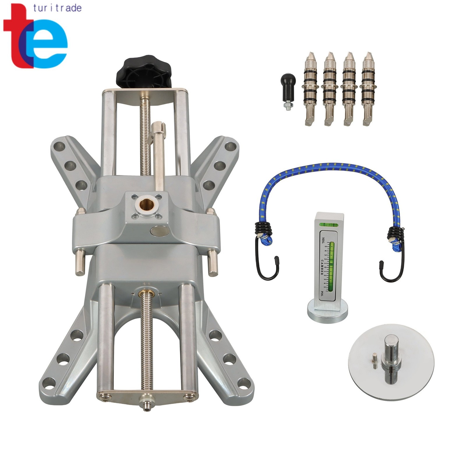 Universal Wheel Clamp & Magnetic Adapter for Precise Camber Caster Gauges