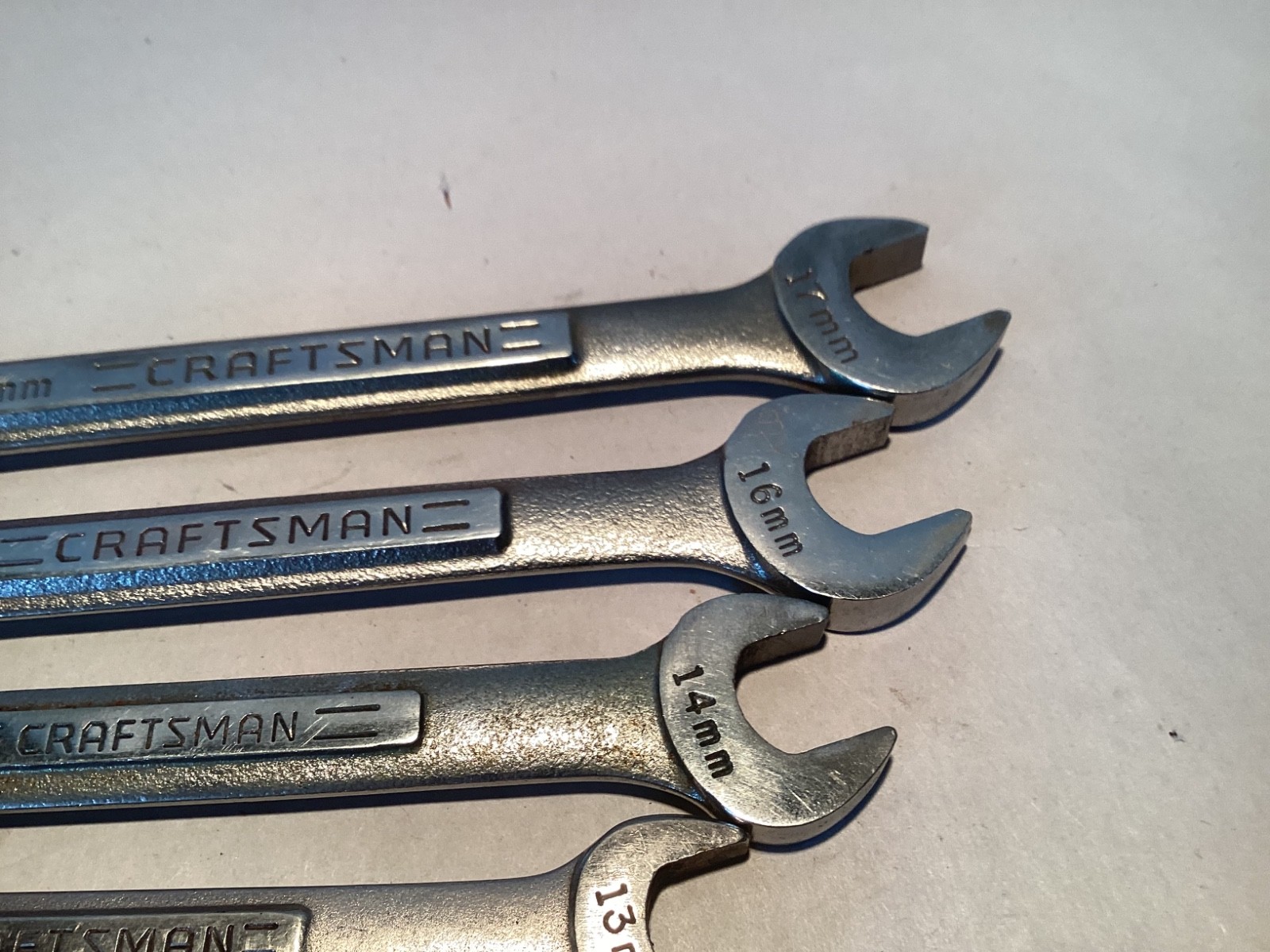 6 Vintage Craftsman V/ metric combo wrenches 10mm 11mm 13mm 14mm 16mm 17mm
