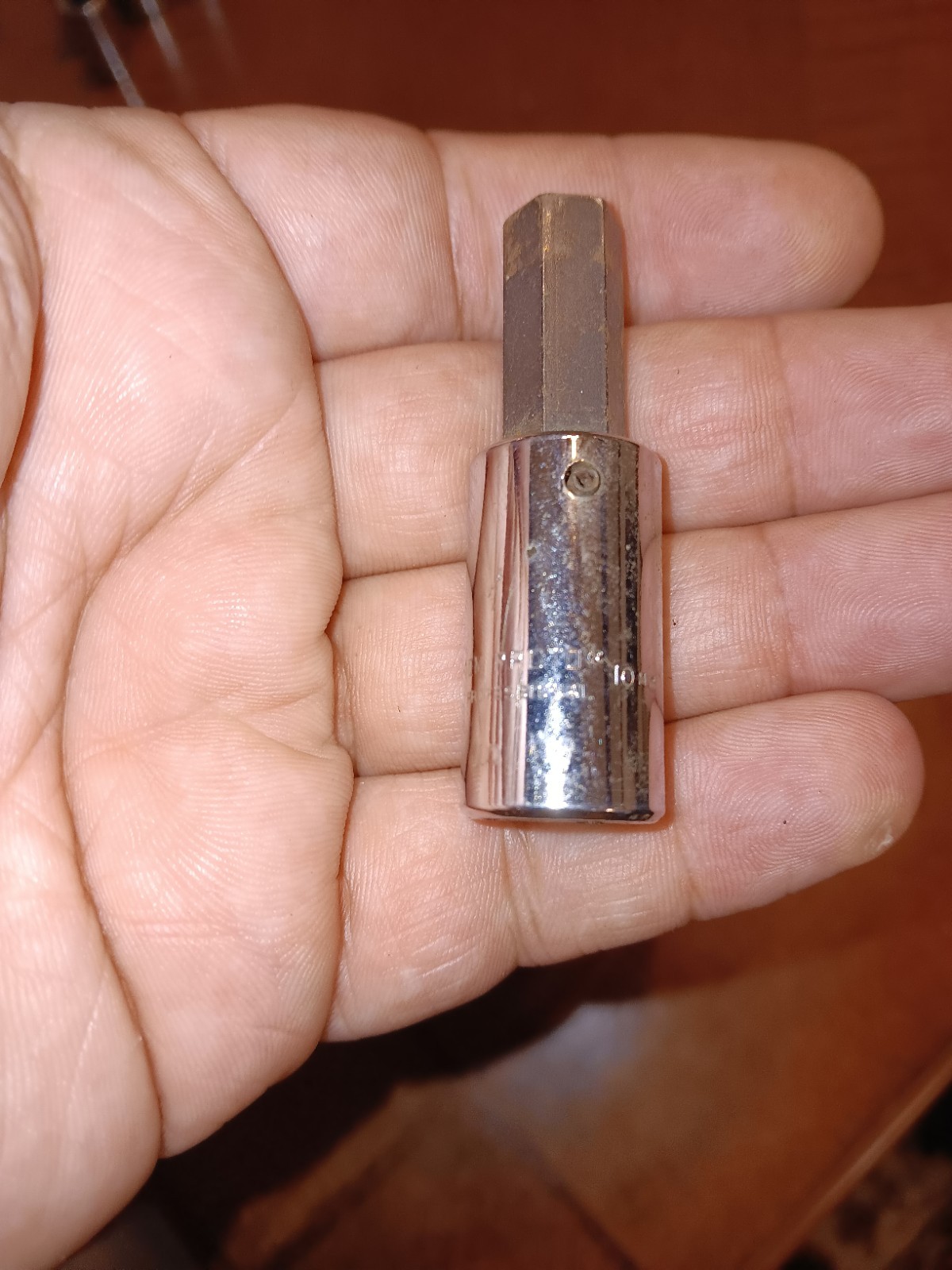 NAPA NB109 USA Short Allen Hex Chrome Socket Driver