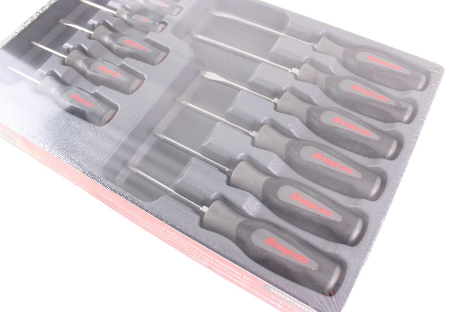New Snap-on SGDXW120BDT 12pc Soft Grip Combination Screwdriver set Dark Sealed