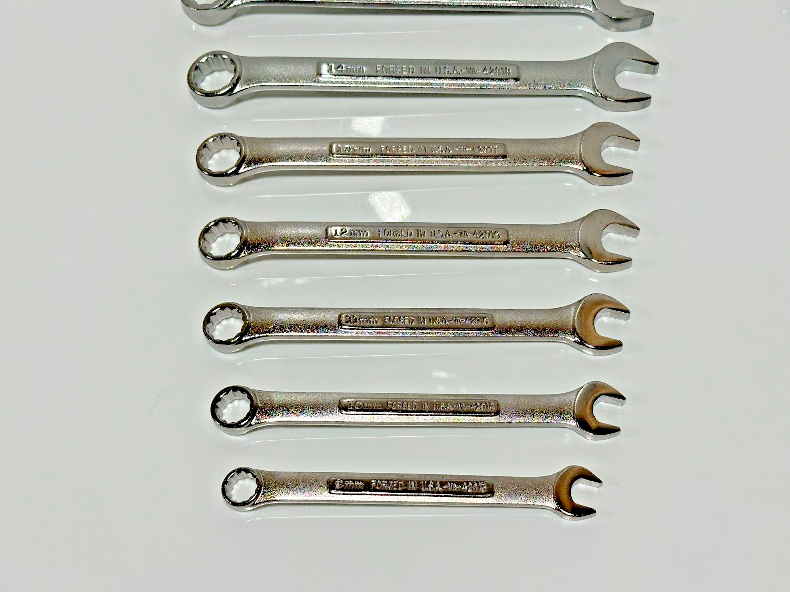 🇺🇸 Craftsman USA VA 18pc SAE 1/4-3/4 Metric 9-17mm Combination Wrench Set, NOS