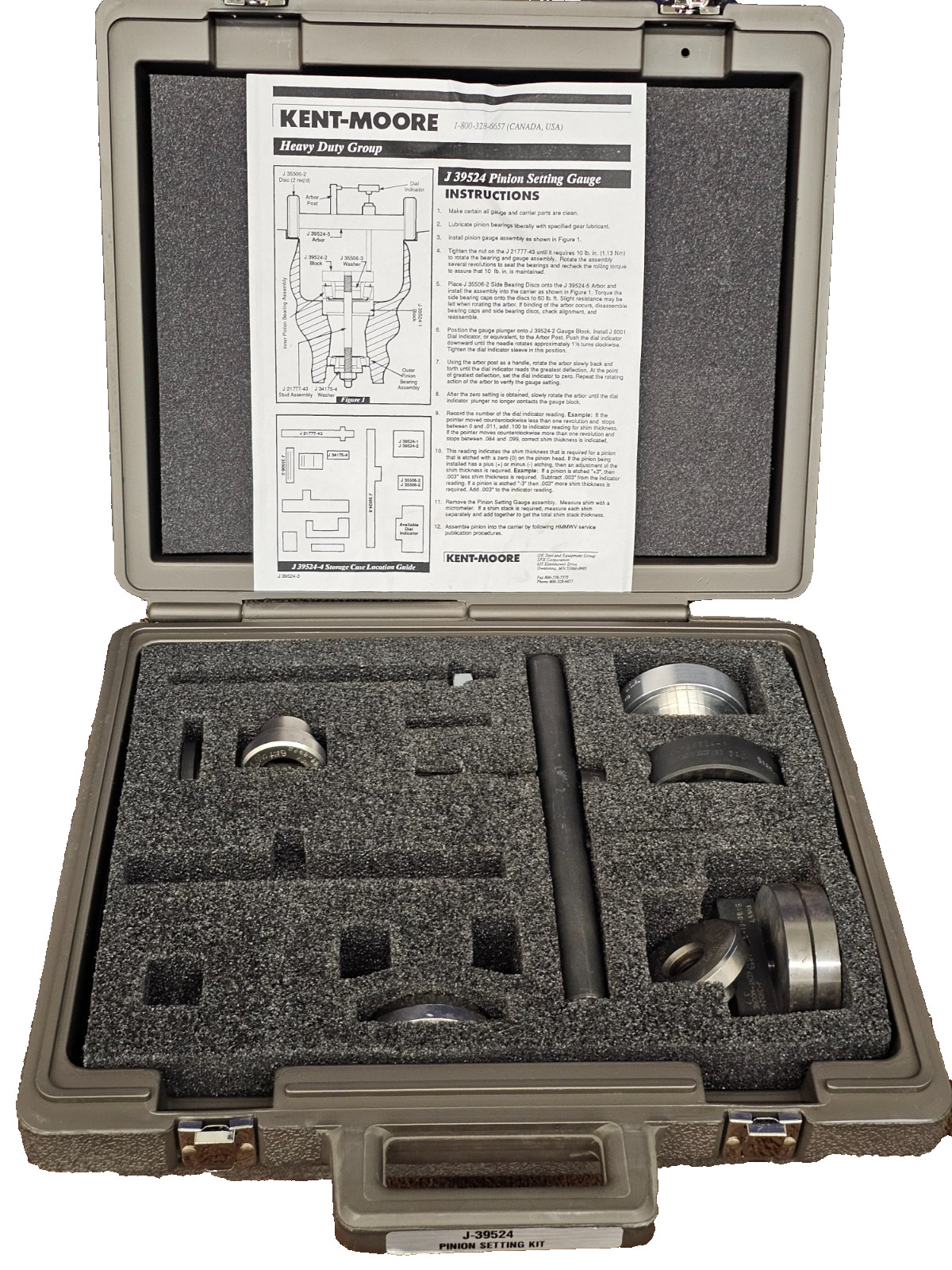 SPX J39524 Pinion Setting Gauge Kit Hmmwv H1 M1097 M998 5120-01-363-8079