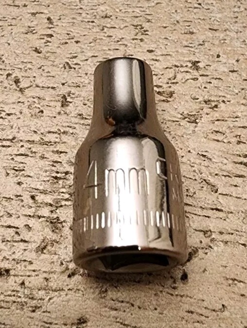 Craftsman 4mm Socket 6 Point 1/4″ Drive Inverted G 43505