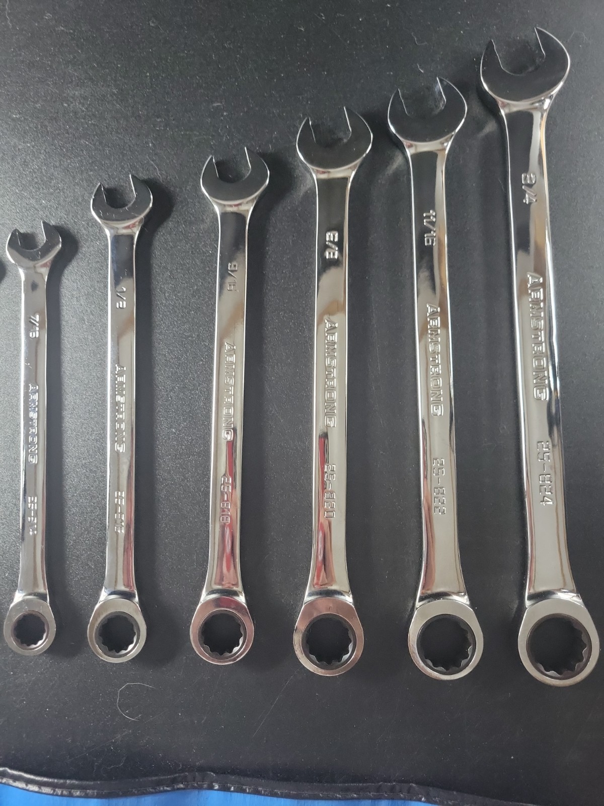 Armstrong Industrial Hand Tools 10 pc SAE, 1/4″- 3/4″, 12 Pt. Wrench Set Kit