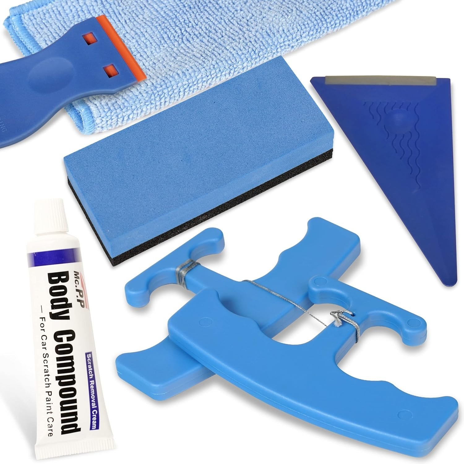 Car Wrapping Essential: Logo Remover Kit with Soft Applicator & Repair Sponge