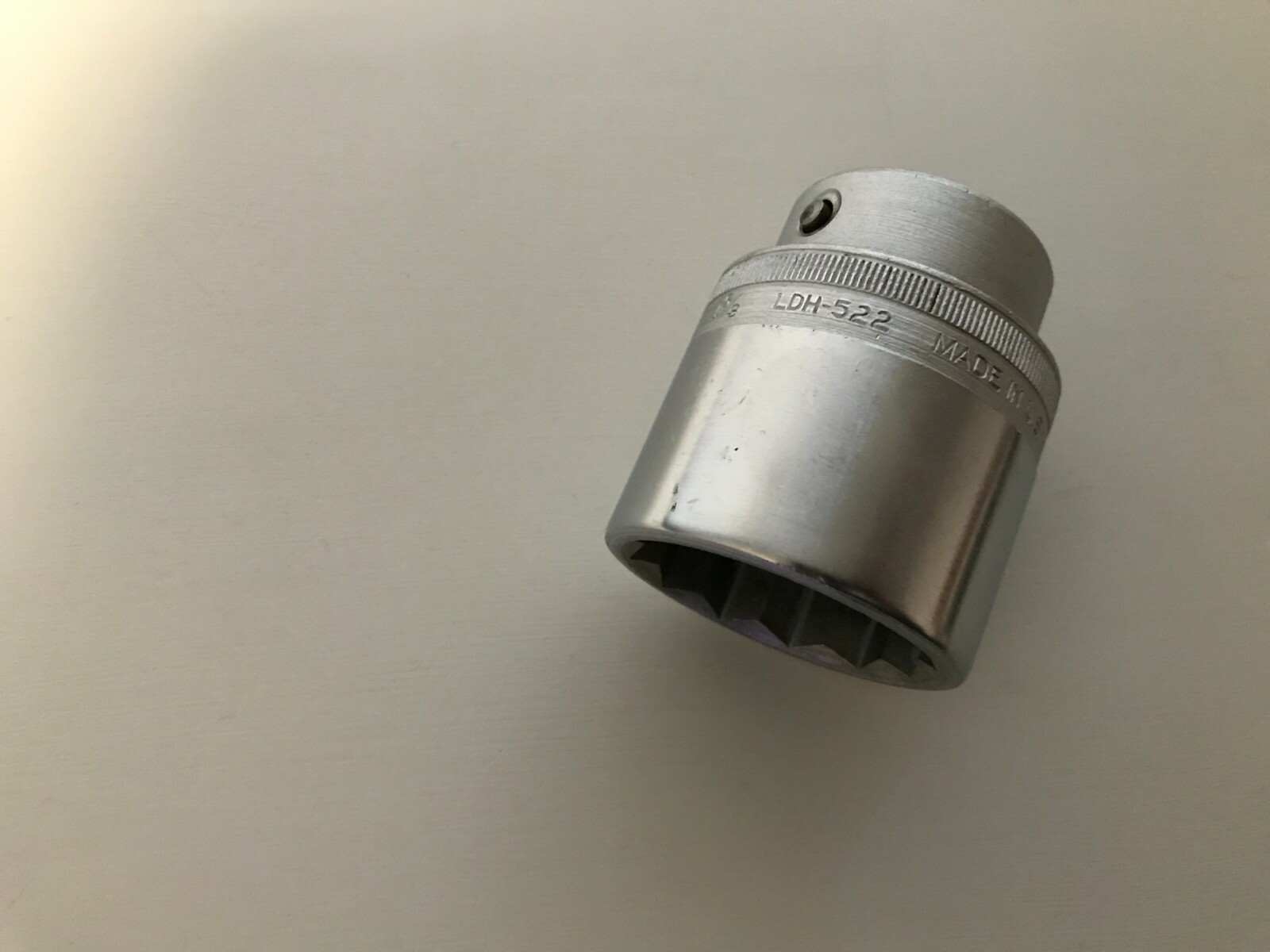 *NICE 1947* Snap-On Tools USA 3/4″ Drive 1-5/8″ SAE Shallow Chrome Socket LDH522