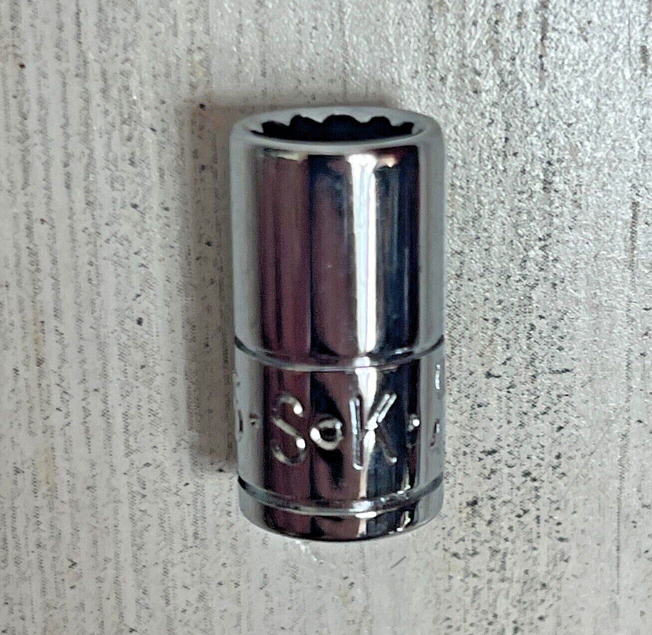 SK USA 43910 5/16″ 1/4″ Drive 12 Point Fractional Standard Chrome Socket SAE NOS