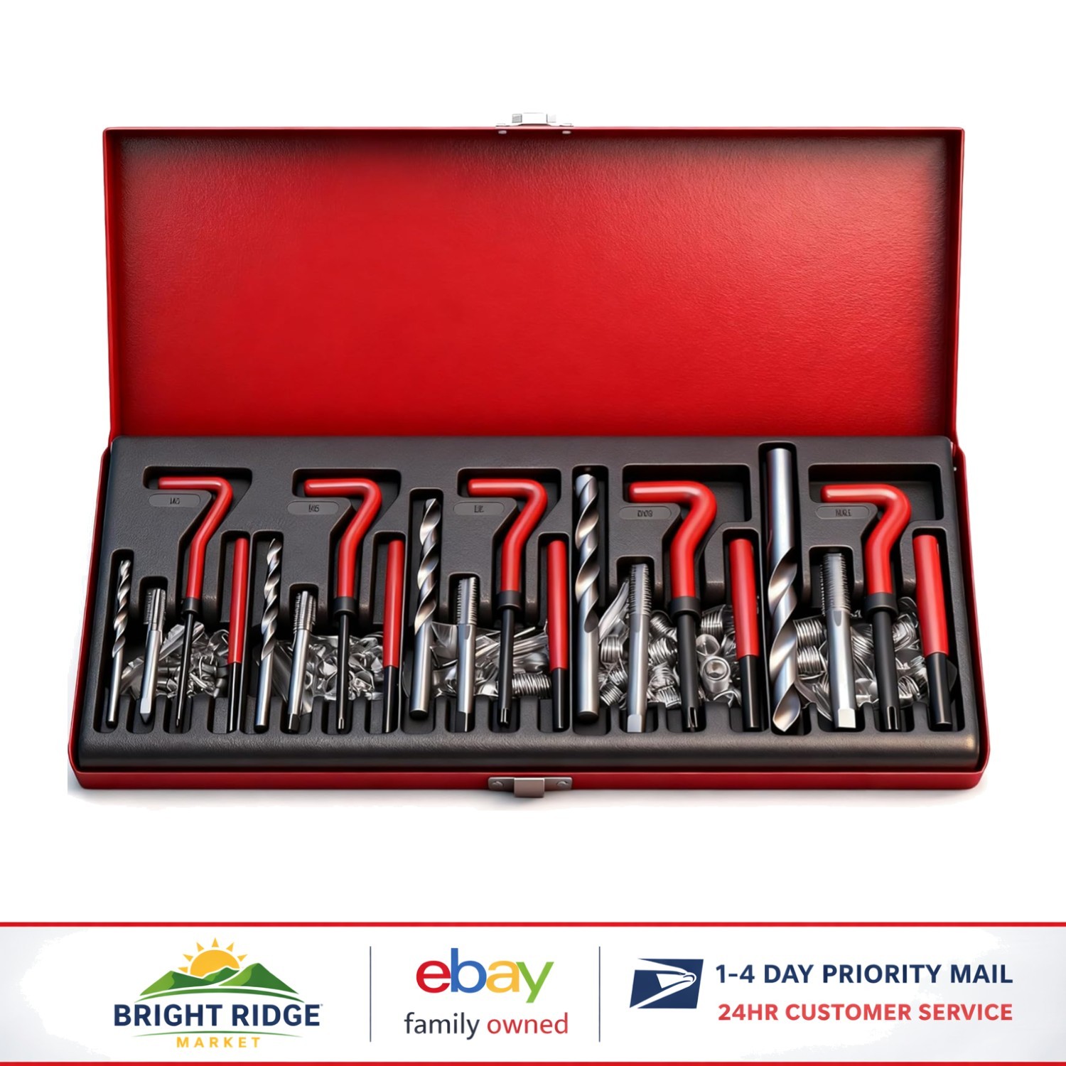 All-Inclusive Helicoil Set for Automotive Repairs and Rethreading Applications