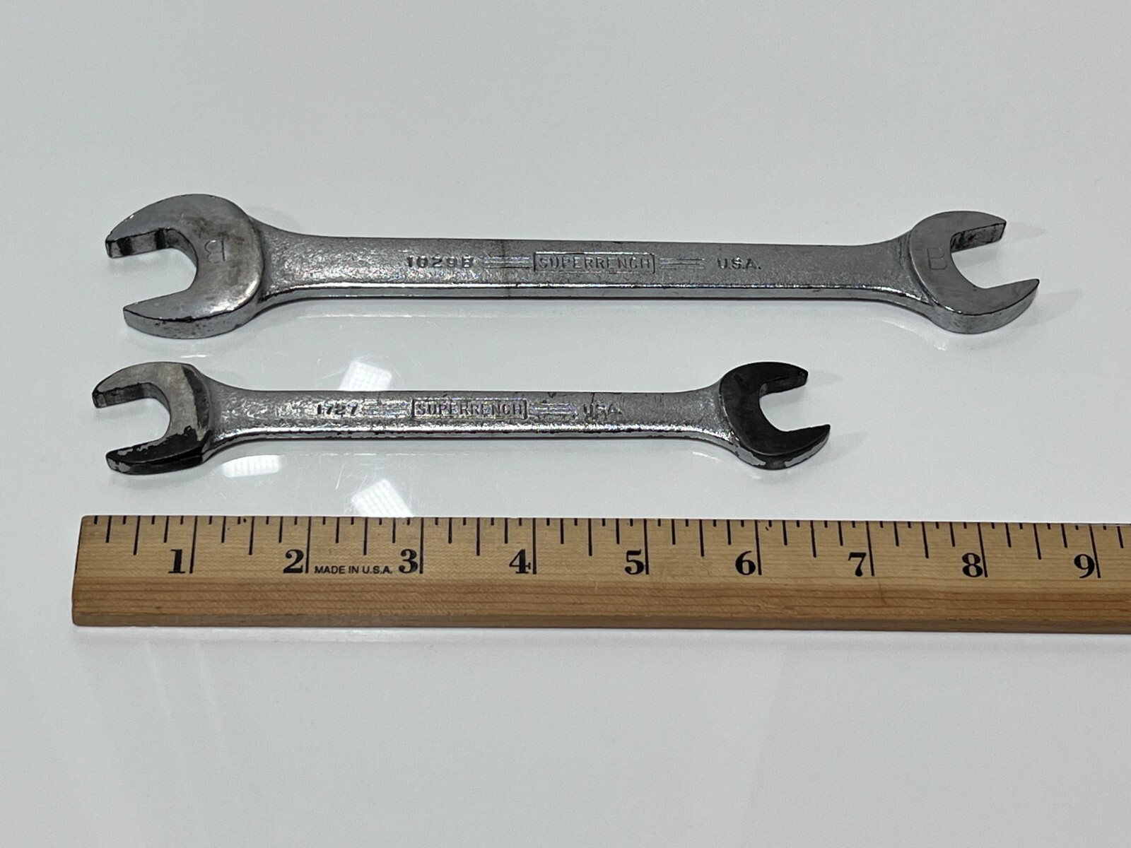 Williams Tools USA 2pc Superrench SAE Double End Wrench Lot – 1029B, 1727