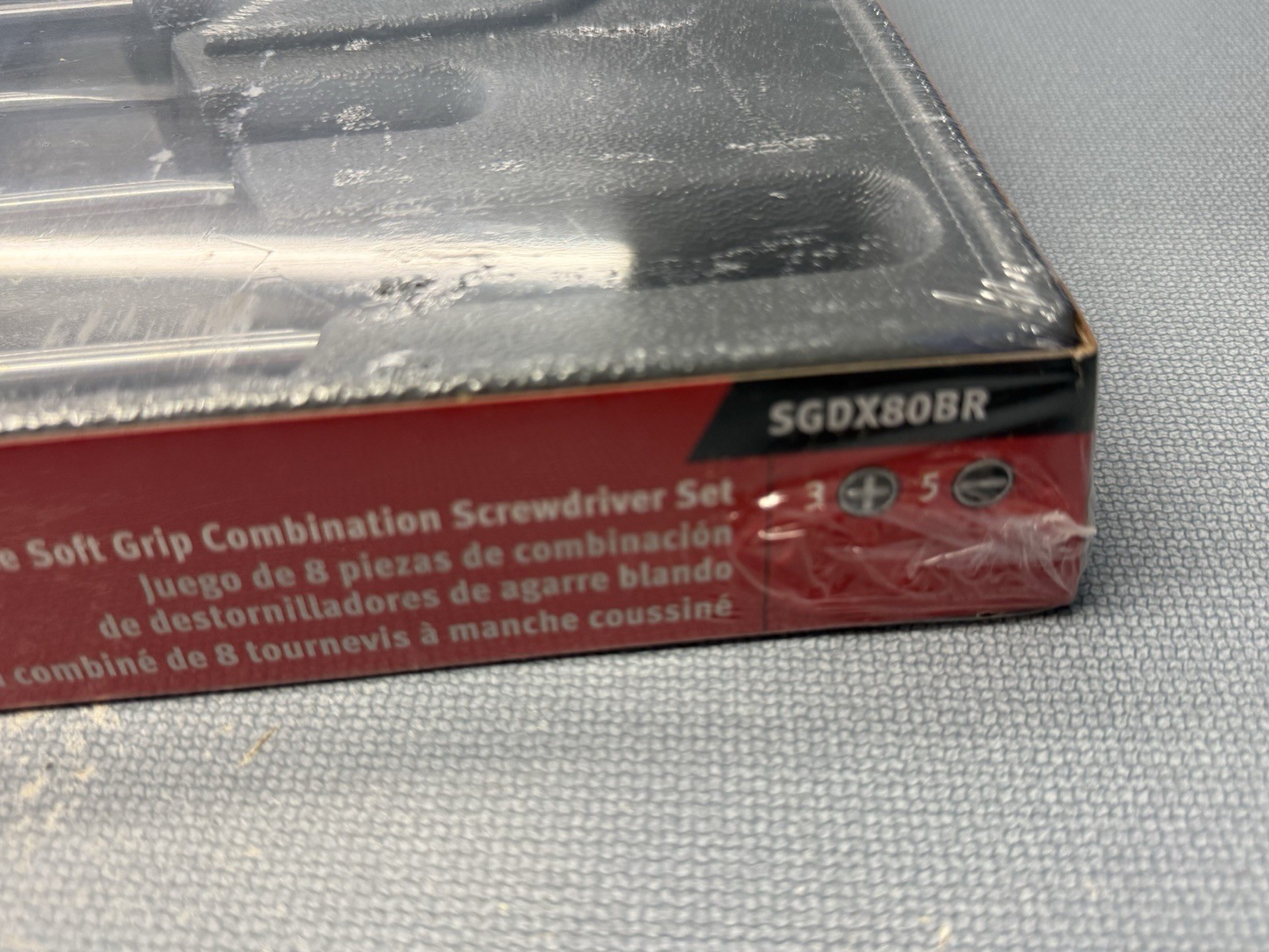 Brand New Snap-on USA 8 piece Soft Grip Combination Screwdriver Set SGDX80BR