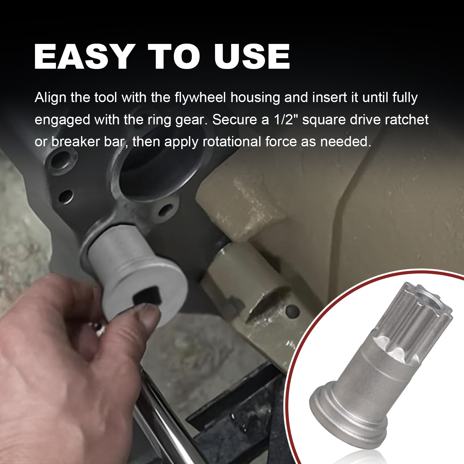 High Quality Engine Barring Tool Fits for Cummins Replaces 5299073 3824591A