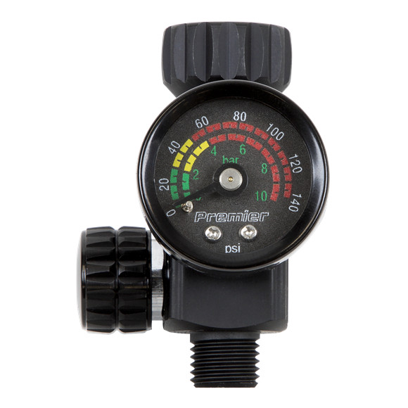 Sealey AR02 On-Gun Air Pressure Regulator Gauge with Glass Lens High Flow