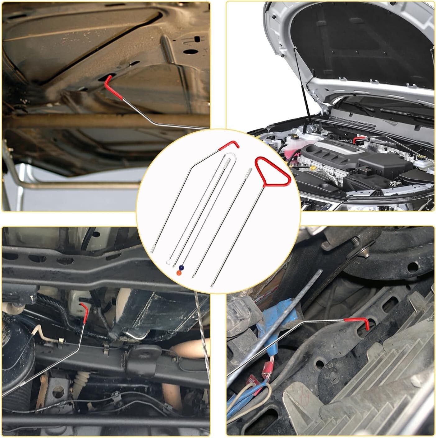 Car Tool Kit Roadside Emergency With Long Reach Grabber Air Wedge Bag Pump 14pcs