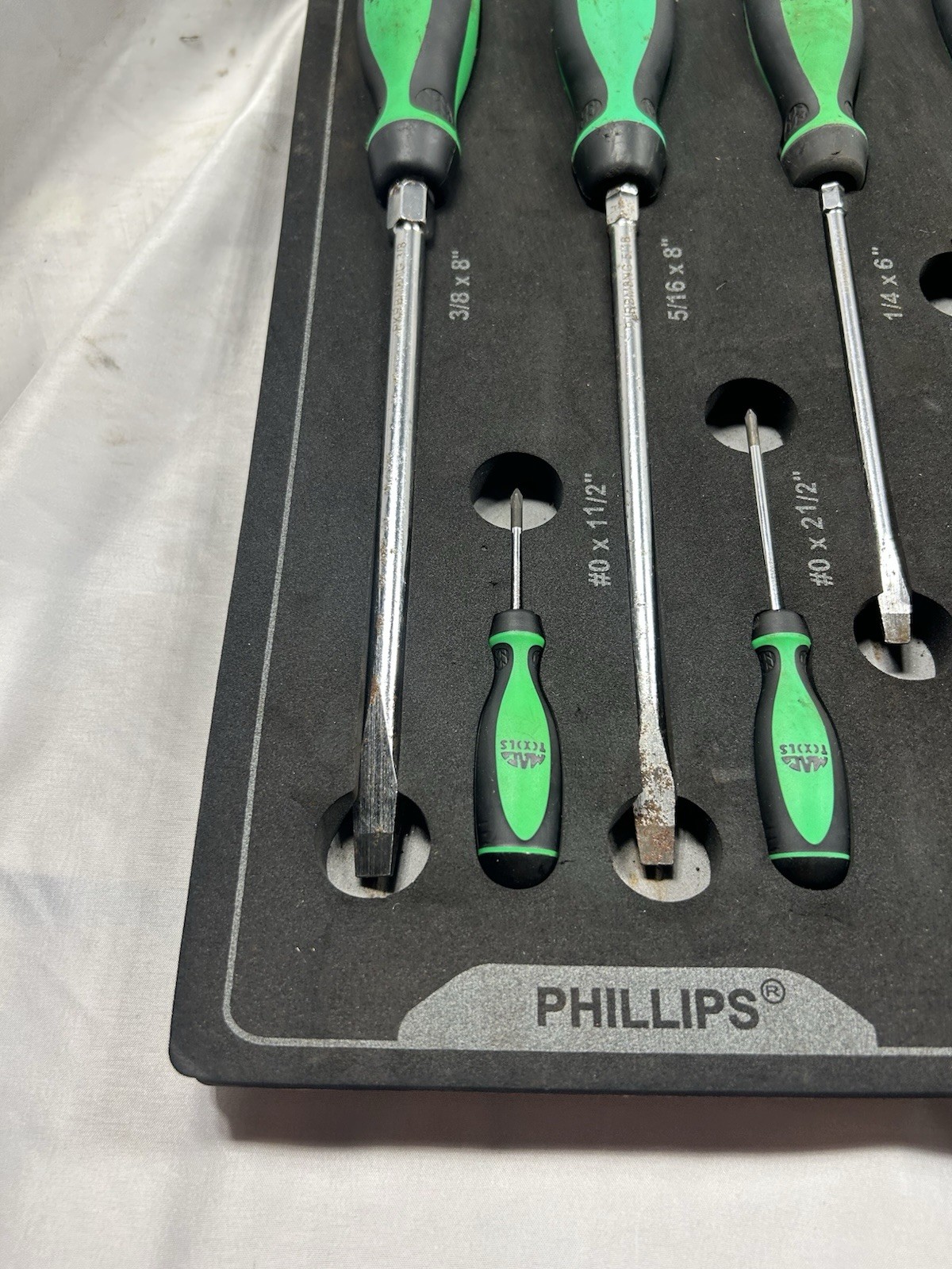 Mac Tools Macsimizer 12pc Screwdriver Set Neon Green/orange SDRBM20FNG