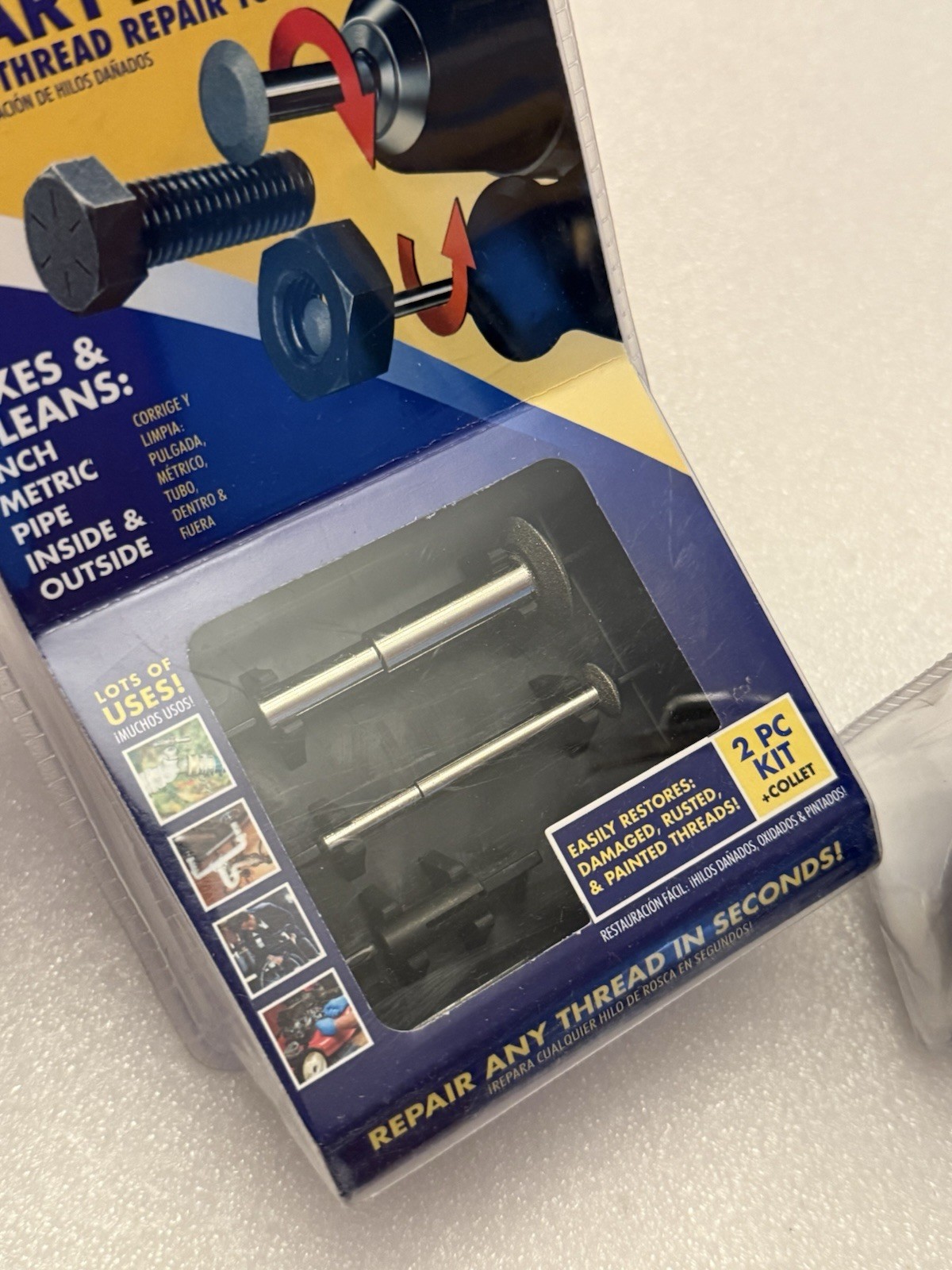 ROTARY THREAD Damaged Thread Repair Tool -Chase, Restore Repair & Clean Lot Of 2