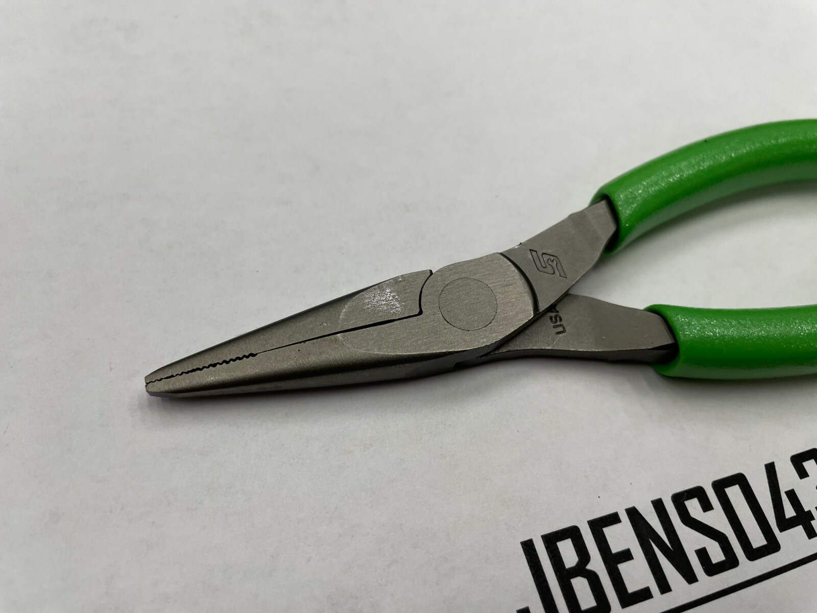 Snap-on Tools USA NEW GREEN 6″ Soft Grip Needle Nose Pliers 95ACFG
