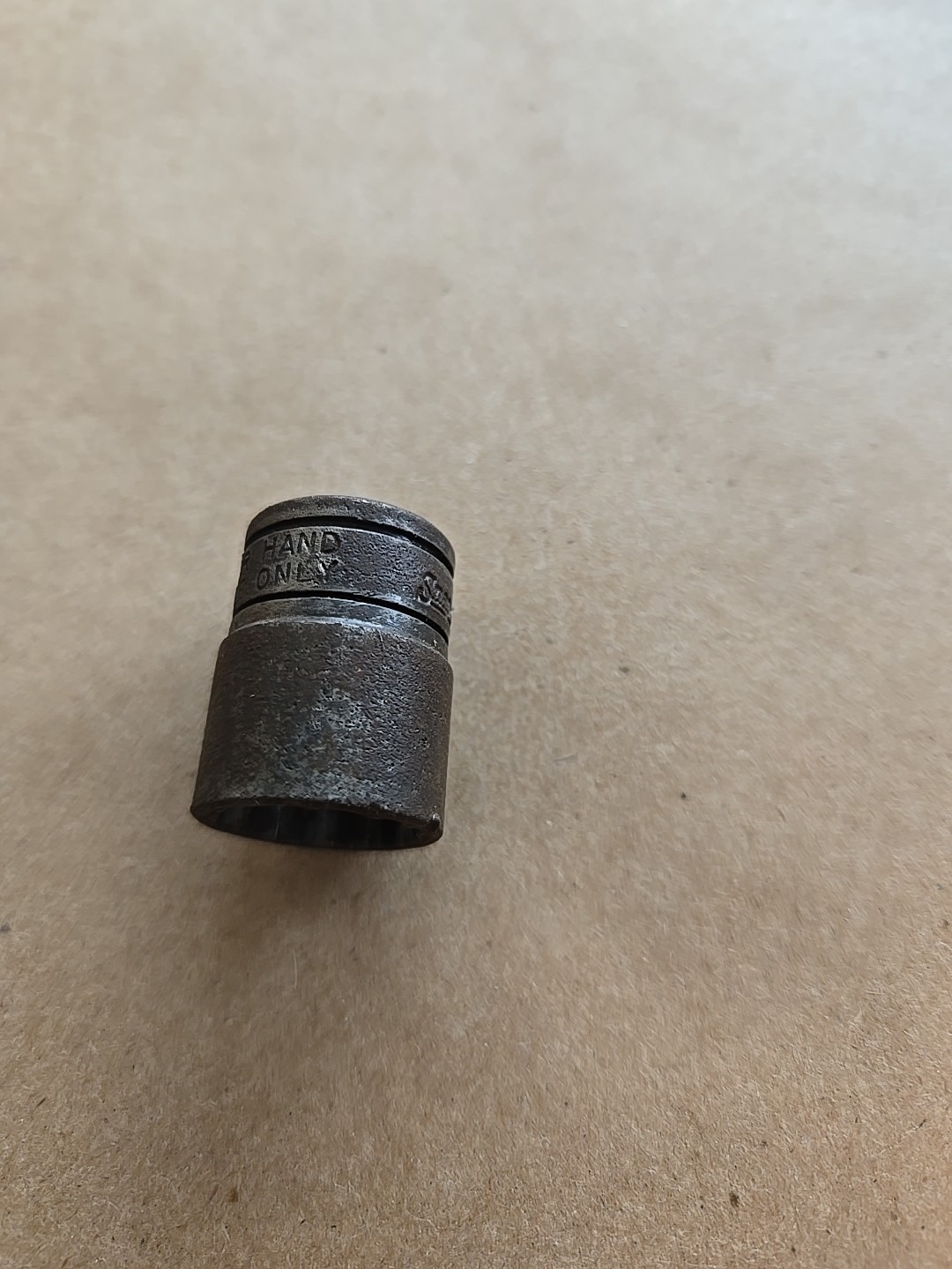 Snap On 3/8 Drive 9/16″ 12PT SAE Industrial Finish Shallow Socket Worn GF181