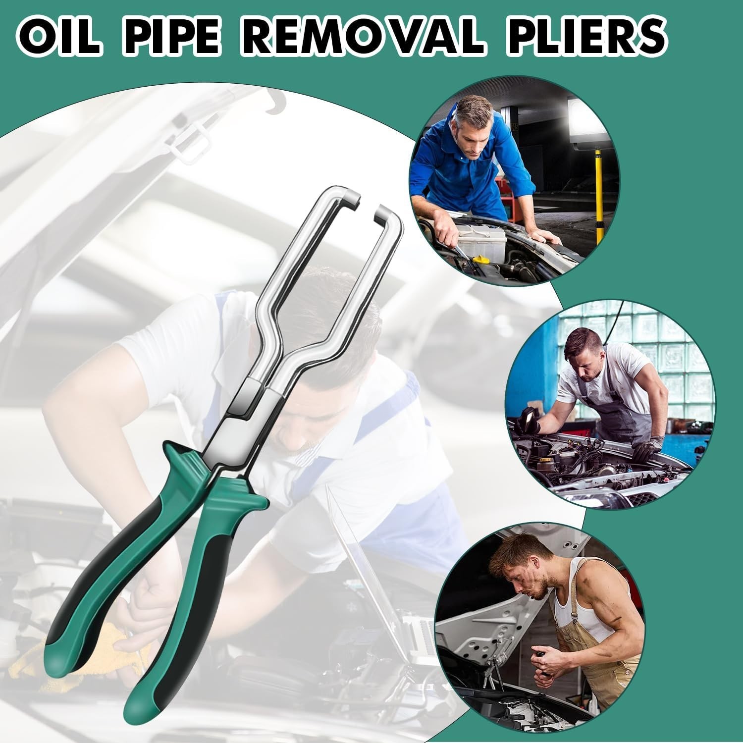9Inch Electrical Disconnect Pliers Fuel Line Clip Spark Plug Repair Tool 2-Pack