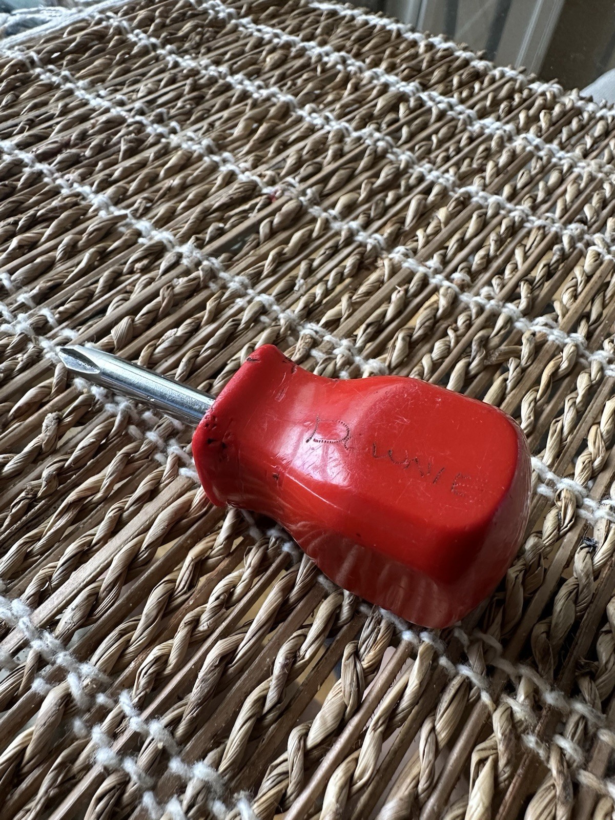 MAC Tools Stubby Philips Screw Driver. Red Handle. P212