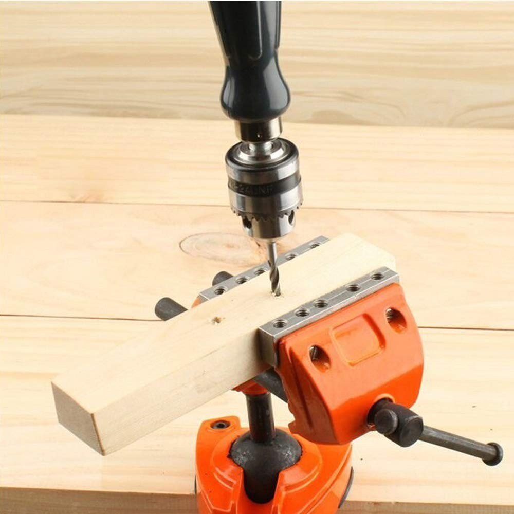 Hand Drill Bits Set 7 in 1 Manual Tool Pin Vises with Chuck Key & 5pcs Twist Dri