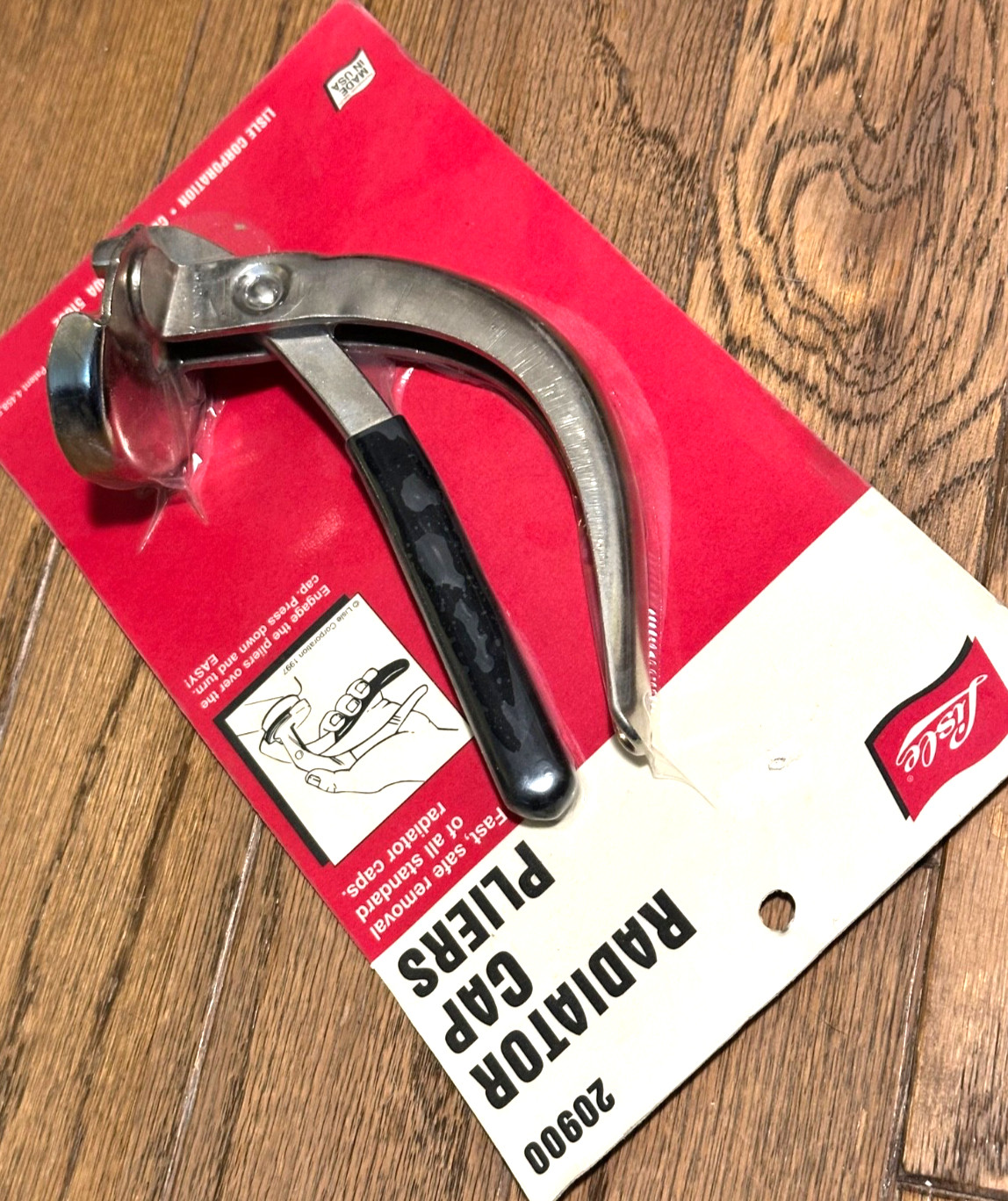 🇺🇸 NEW Lisle Tools USA Radiator Coolant Cap Lid Cover Removal Pliers Remover