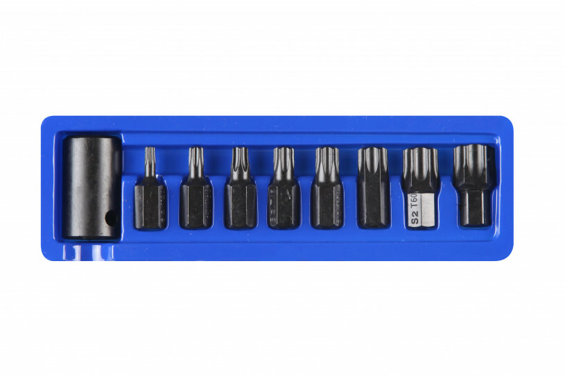 9PC IMPACT TORX BIT SOCKET SET T30, T40, T45, T47, T50, T55, T60, T70 1/2″ DRIVE