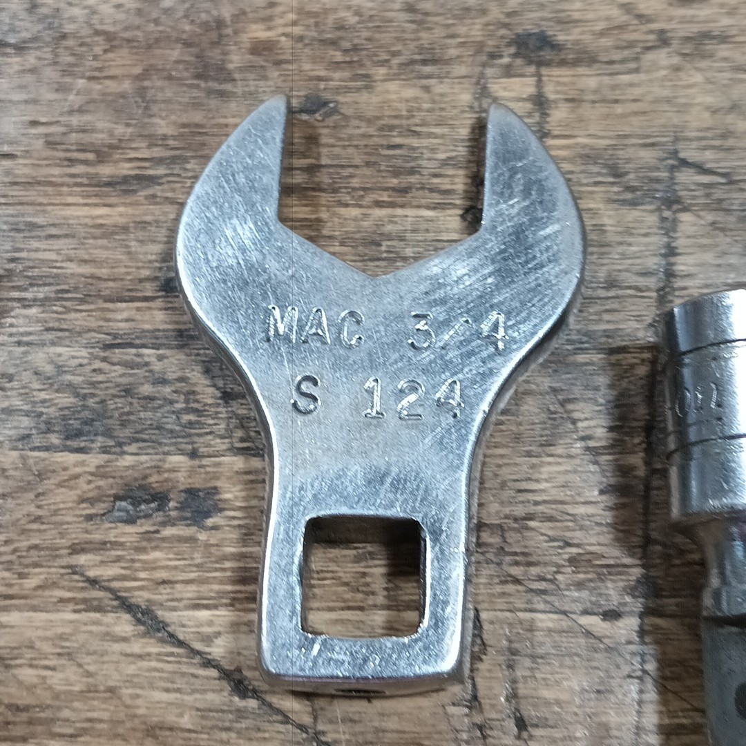 Snap On Tools Matco Mac Wrenches Lot BTA182A CB181 FX1 S124 Crowfoot 3/4″