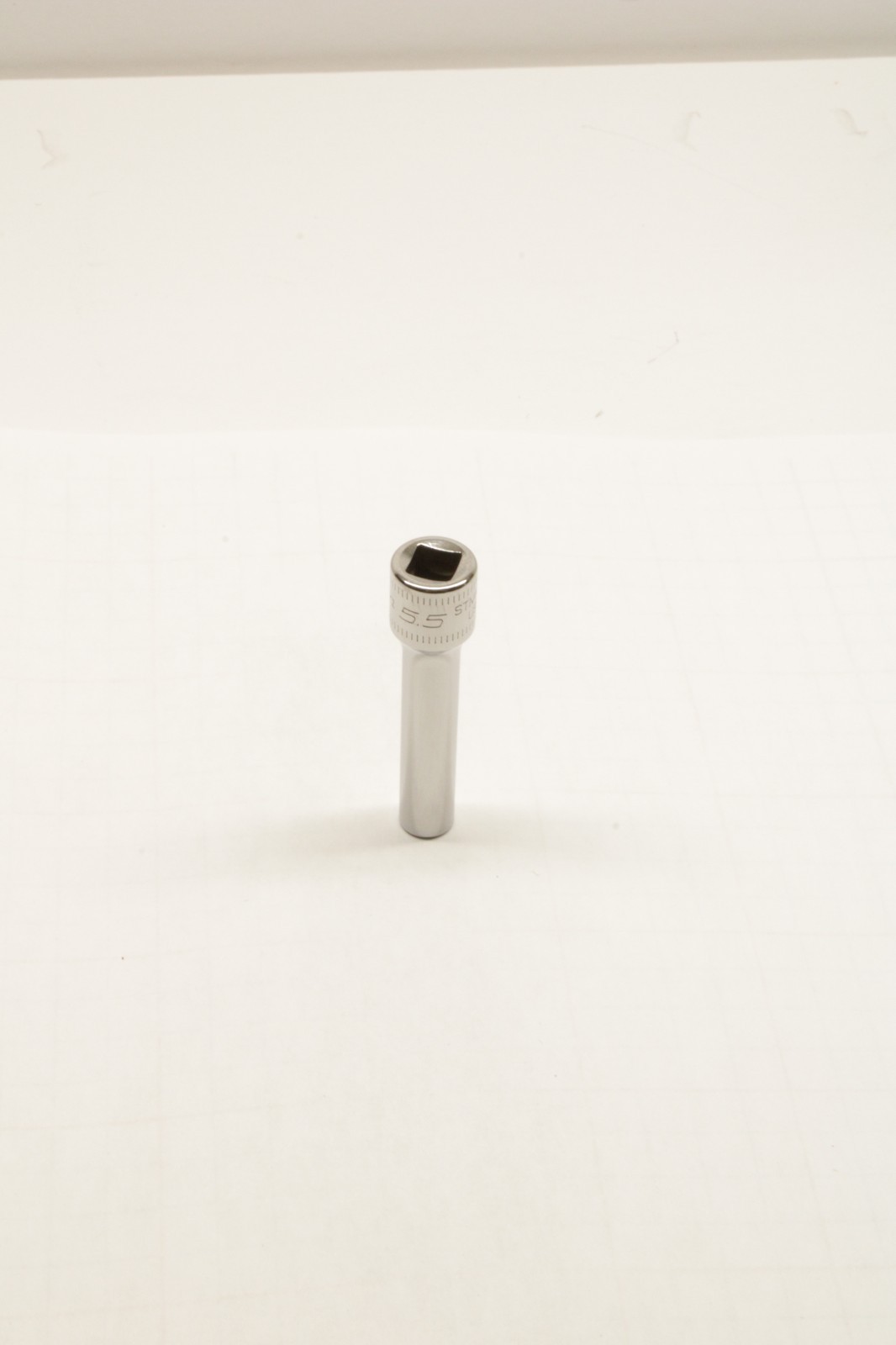 Snap-on Tools USA NEW 1/4″ Drive 6-POINT Metric 5.5mm DEEP Chrome Socket STMM5.5