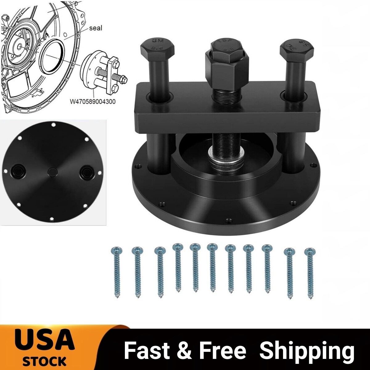 Rear Crankshaft Oil Seal Remover Installer Tool Kit for Detroit DD13 15 16