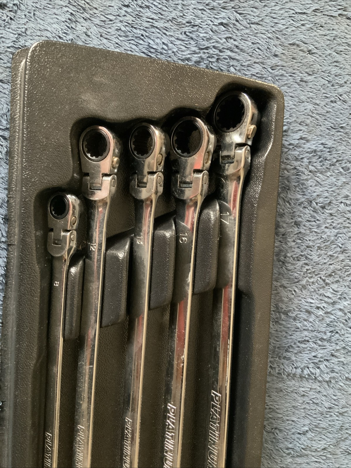 Platinum Double Swivel End Wrench Set, Metric…..5pc….see Pics…