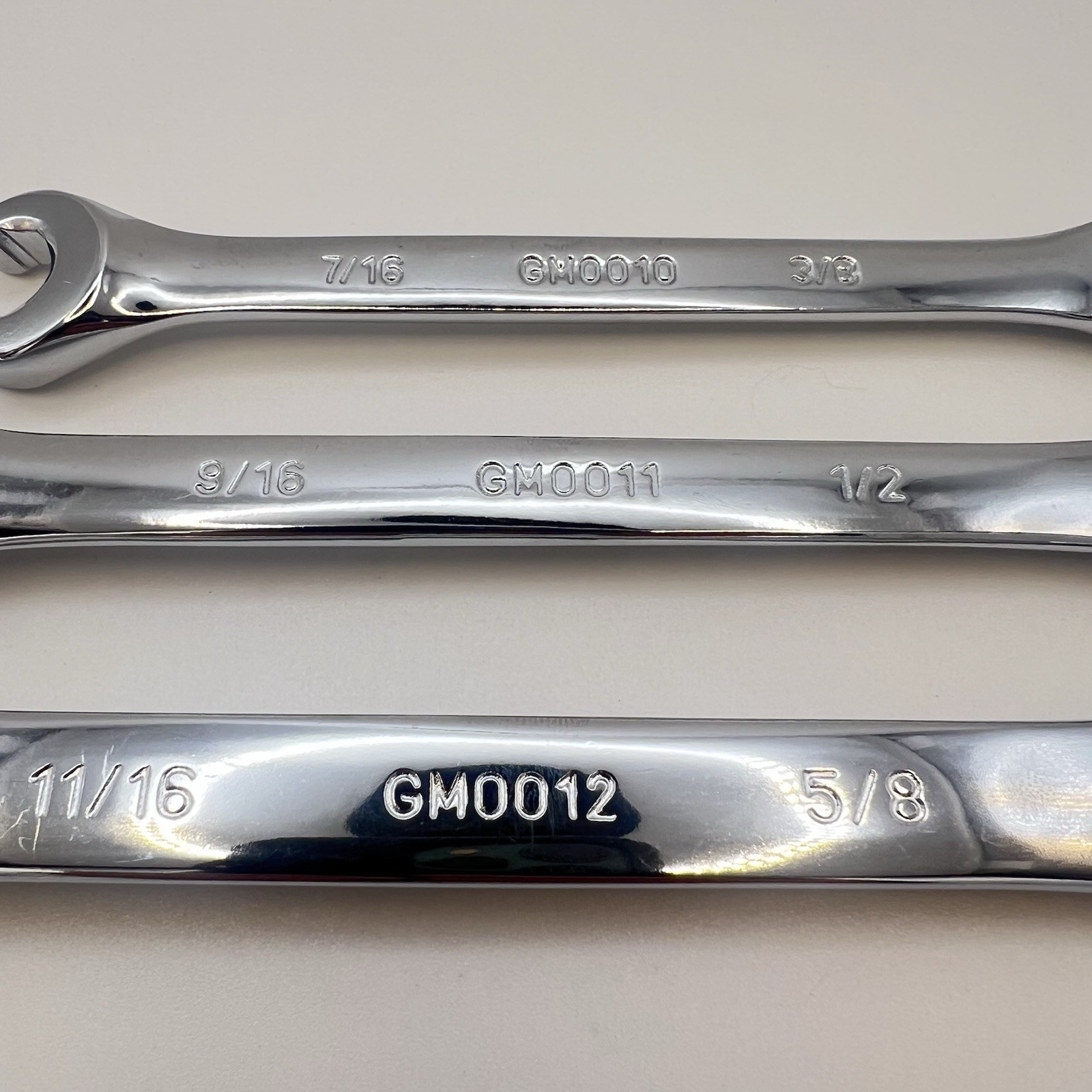 Power Torque 3pc SAE Flare Nut Wrench Set 3/8” – 11/16” Brake Line Tools GM0030