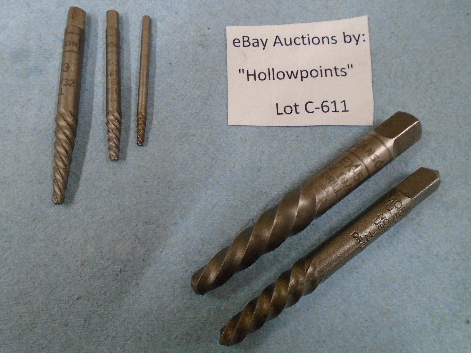 Hanson & Morse Screw Extractors 5pc. Asst. Set # 1 – 5 C611