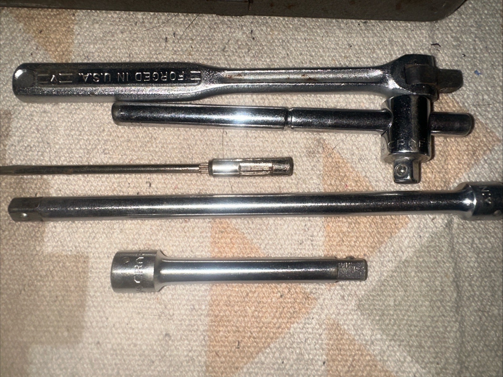 Craftsman Vintage 1/4 Drive Socket Set, Metal Box Original Condition