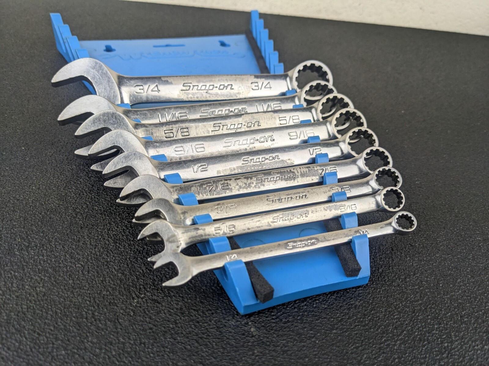 #bk463 Snap On Tools OES Master SAE Spline Short Wrench Set 3/8” – 3/4″ Aviation