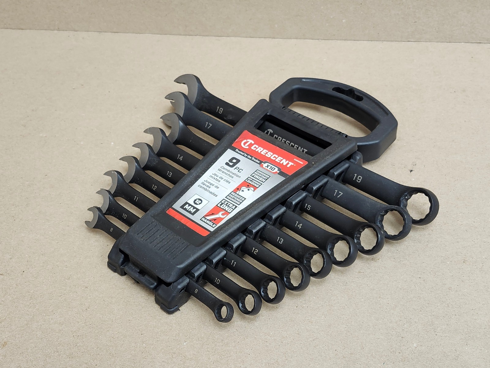 Crescent CCWS9BM X10 12 Point Metric Combination Wrench Set 9 pc