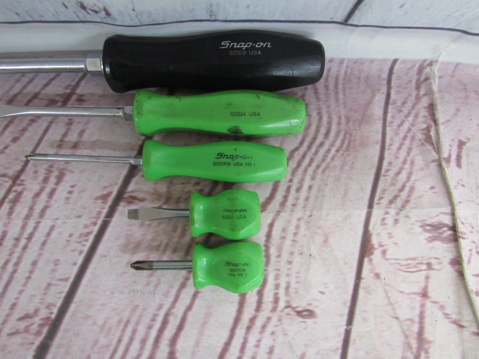 Snap-On Tools SDD4, SDD1, SDDP22, SDDP31 – 4pc Screwdriver Set & SDD8 BLK
