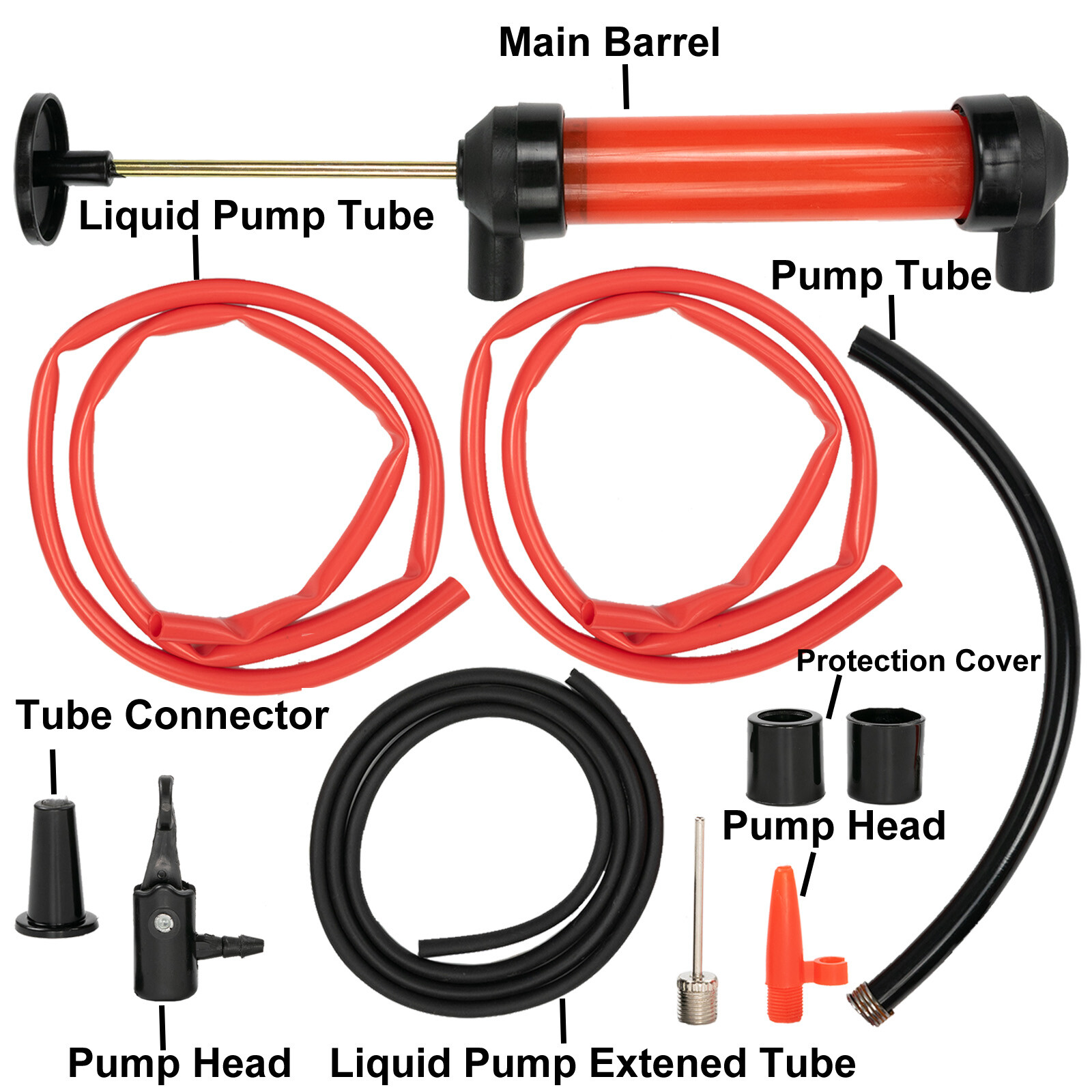Gasoline Manual Transfer Hand Pump Siphon Car Fuel Oil Changer Water Extractor