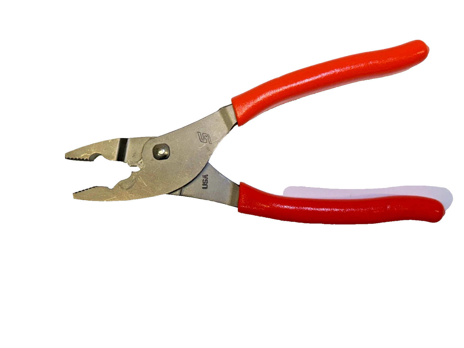 Snap-on Tools ORANGE 8″ Talon Soft Grip FlankJaw Slip-Joint Pliers HJ47ACFO NEW