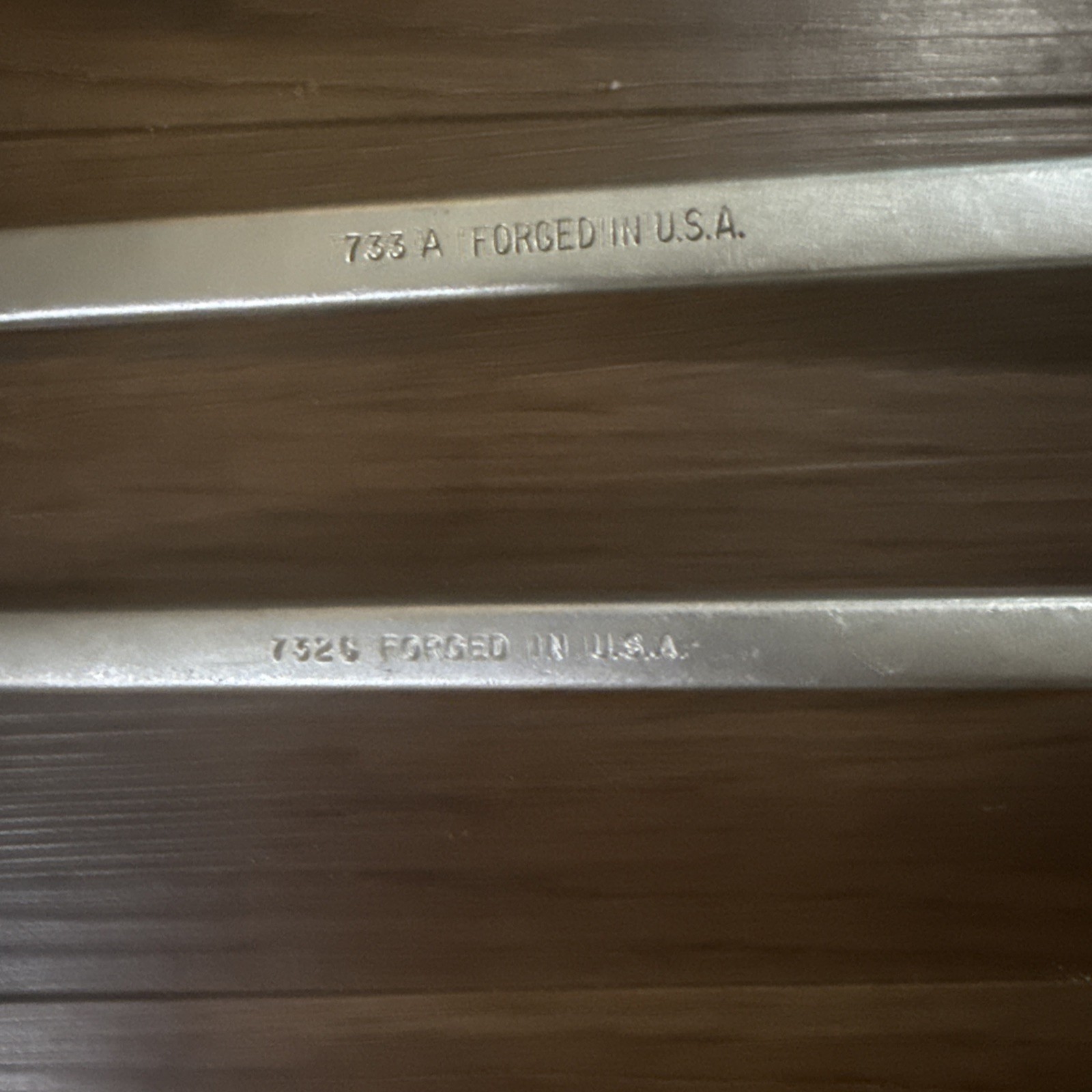Lot Of 2 Indestro Super Deep Offset Wrench 12pt Double Box End 732C 733 A USA