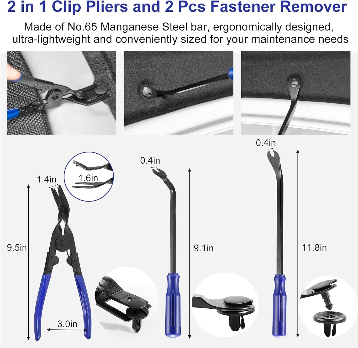 Trim Removal Tool Kit 250Pcs Car Removal Tool Kit Pry Tool Set Auto Clip Plie…