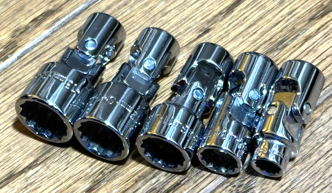 🇺🇸 SK Tools 1/4″ DR Metric Swivel Universal Socket Set Shallow Flex Wobble Lot