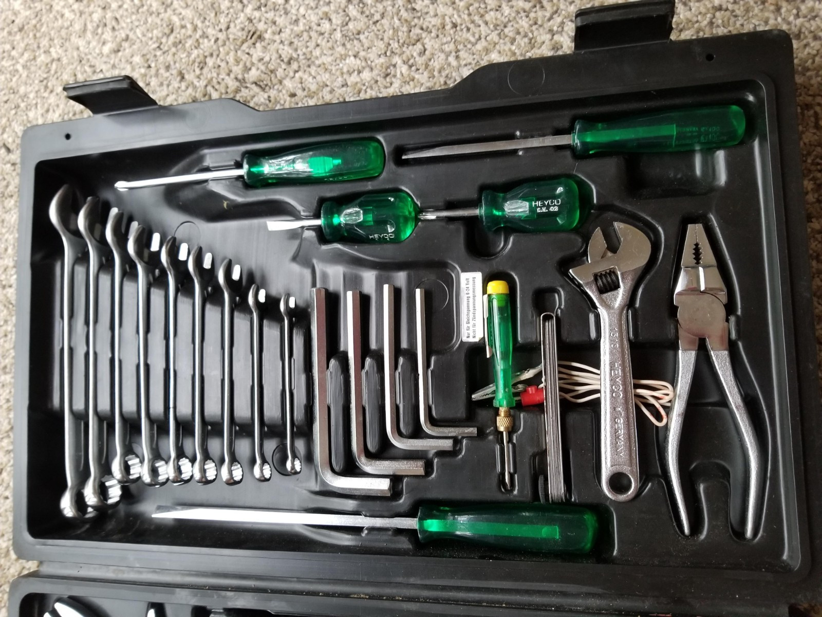 Heyco Vintage 42 Piece Tool Set METRIC W Germany Complete Pre-Owned Like New