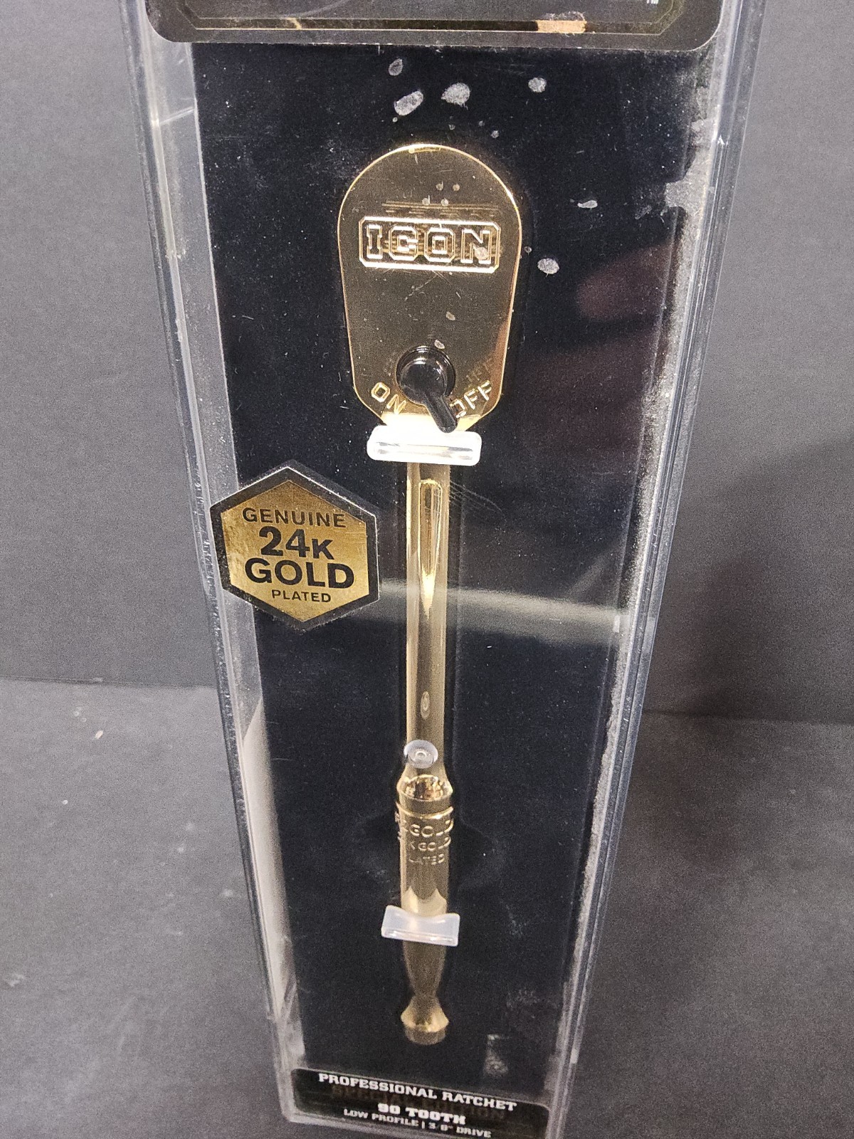 ICON 3/8” 24K Gold Plated Professional Ratchet Socket Wrench (56907)… FREE S&H