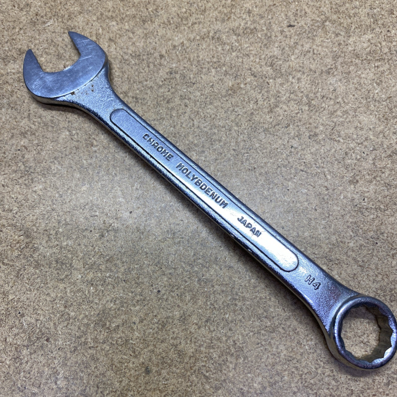 Hozan Combination Wrench H4 14mm x 15mm Chrome Molybdenum 12pt Made In Japan