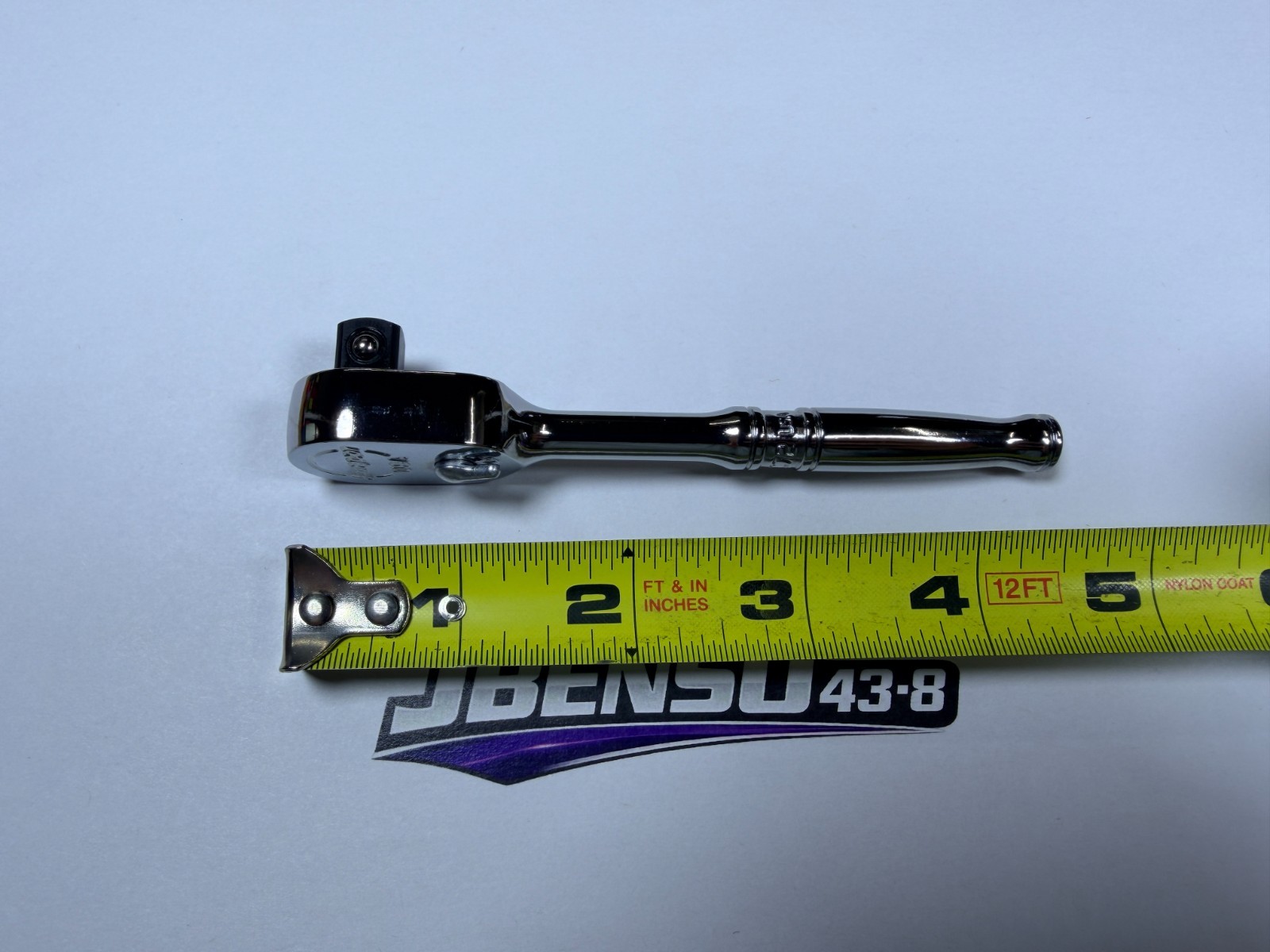 Snap-on Tools USA NEW 3/8″ Drive Compact Chrome Fixed Head Ratchet FC72