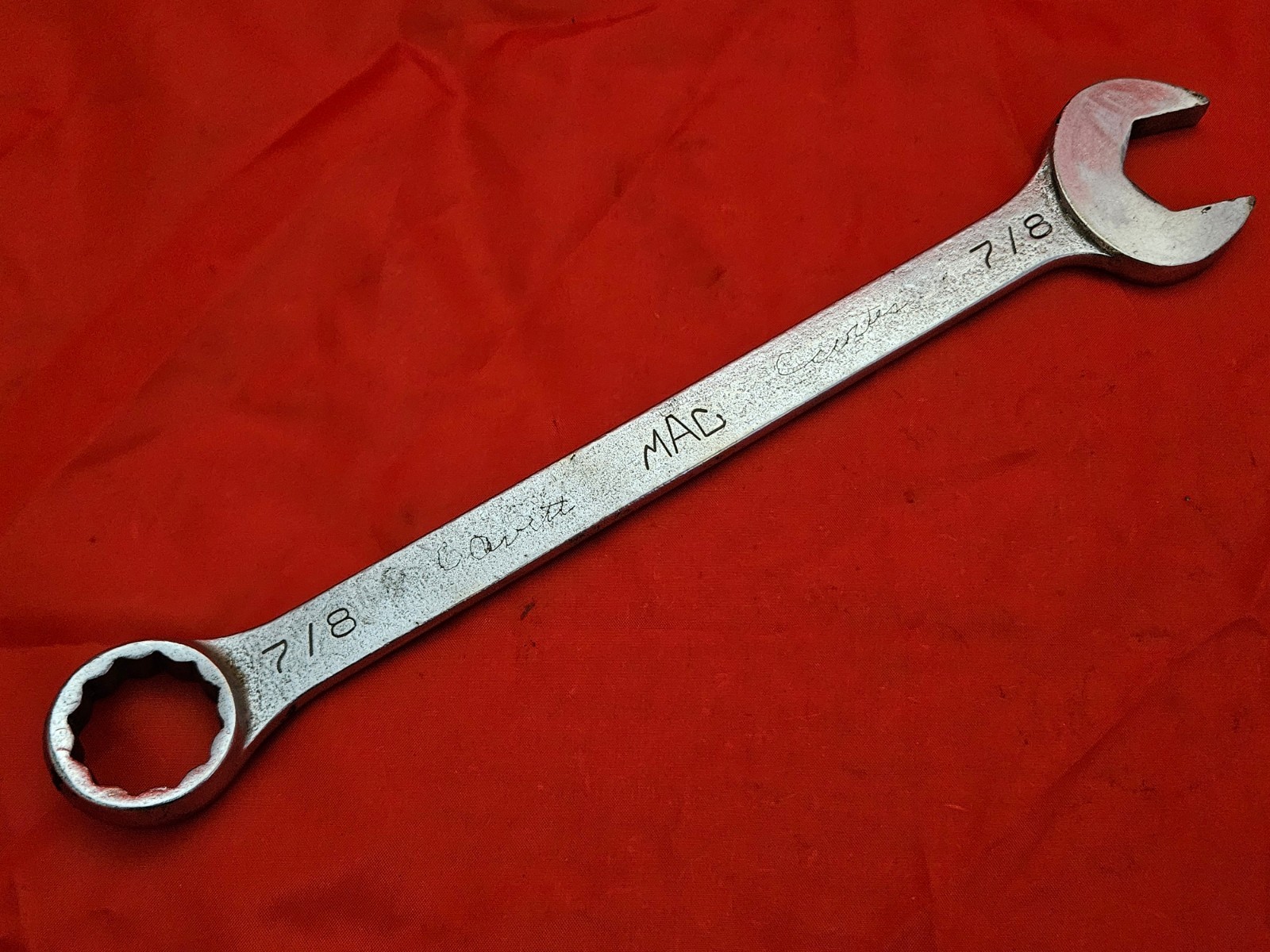 MAC CW28 7/8″ 12 Point Combination Wrench Open Box End USA SAE S16