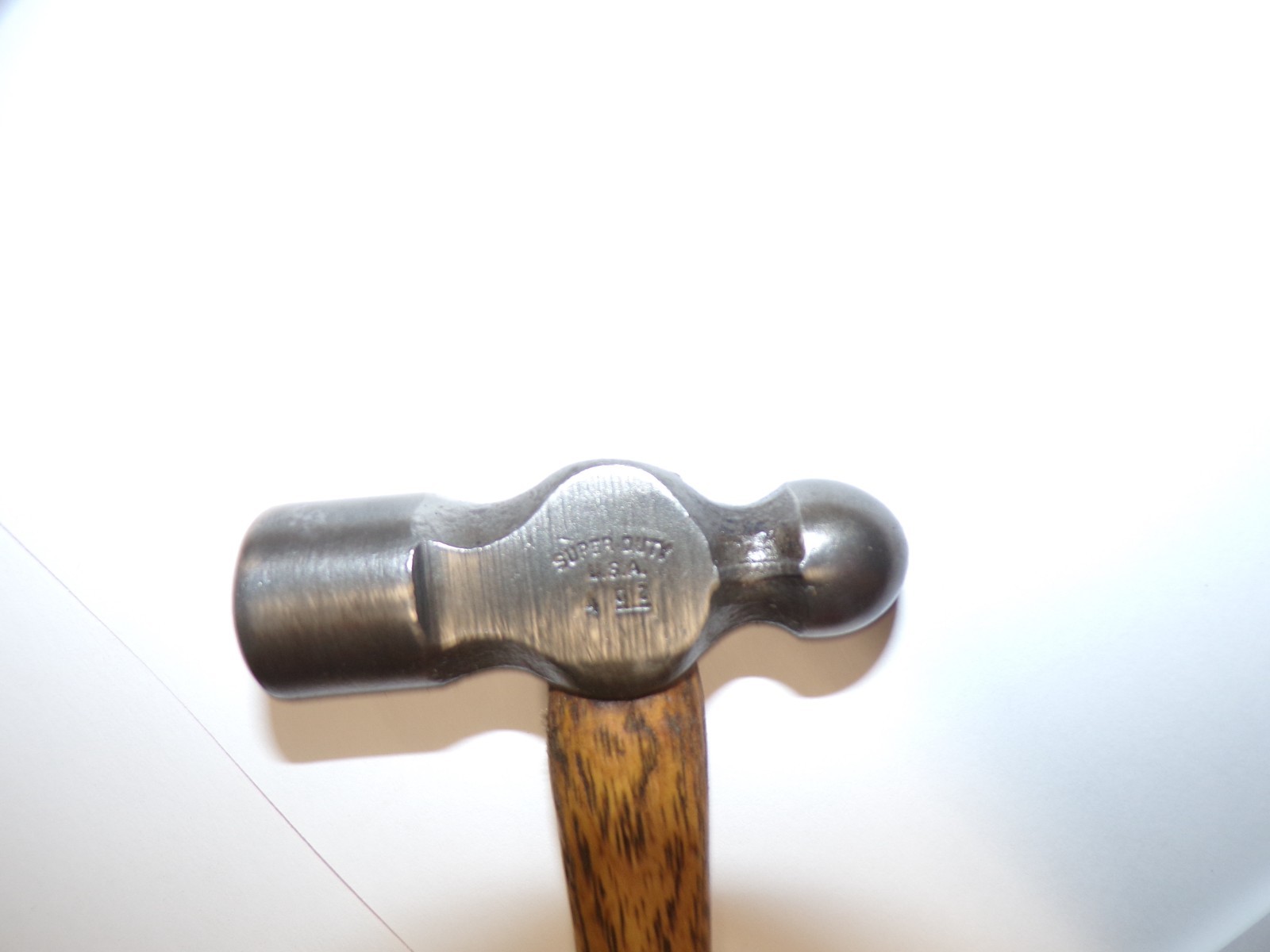 Vintage Super Duty USA 4oz Ball Peen Hammer & 10″ Hickory Handle