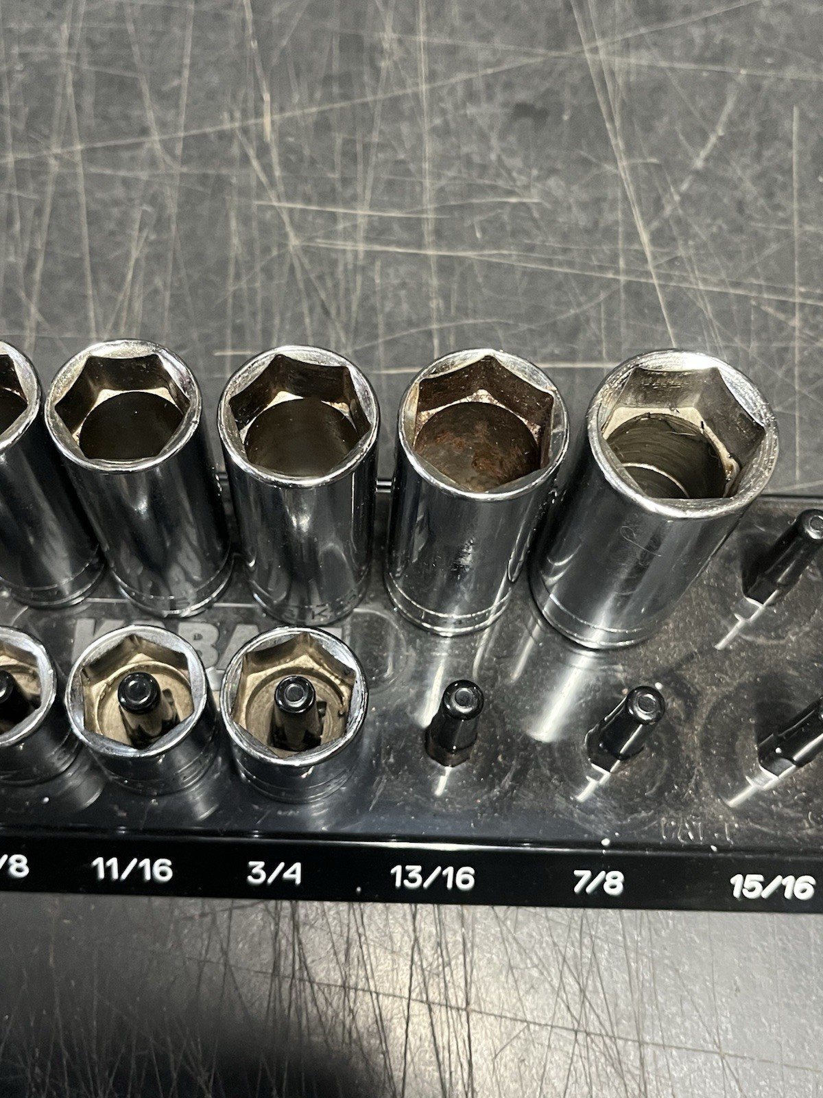 SK Professional Tools 39pc Socket Set 3/8” Drive No. 94539 SAE & MM Incomplete