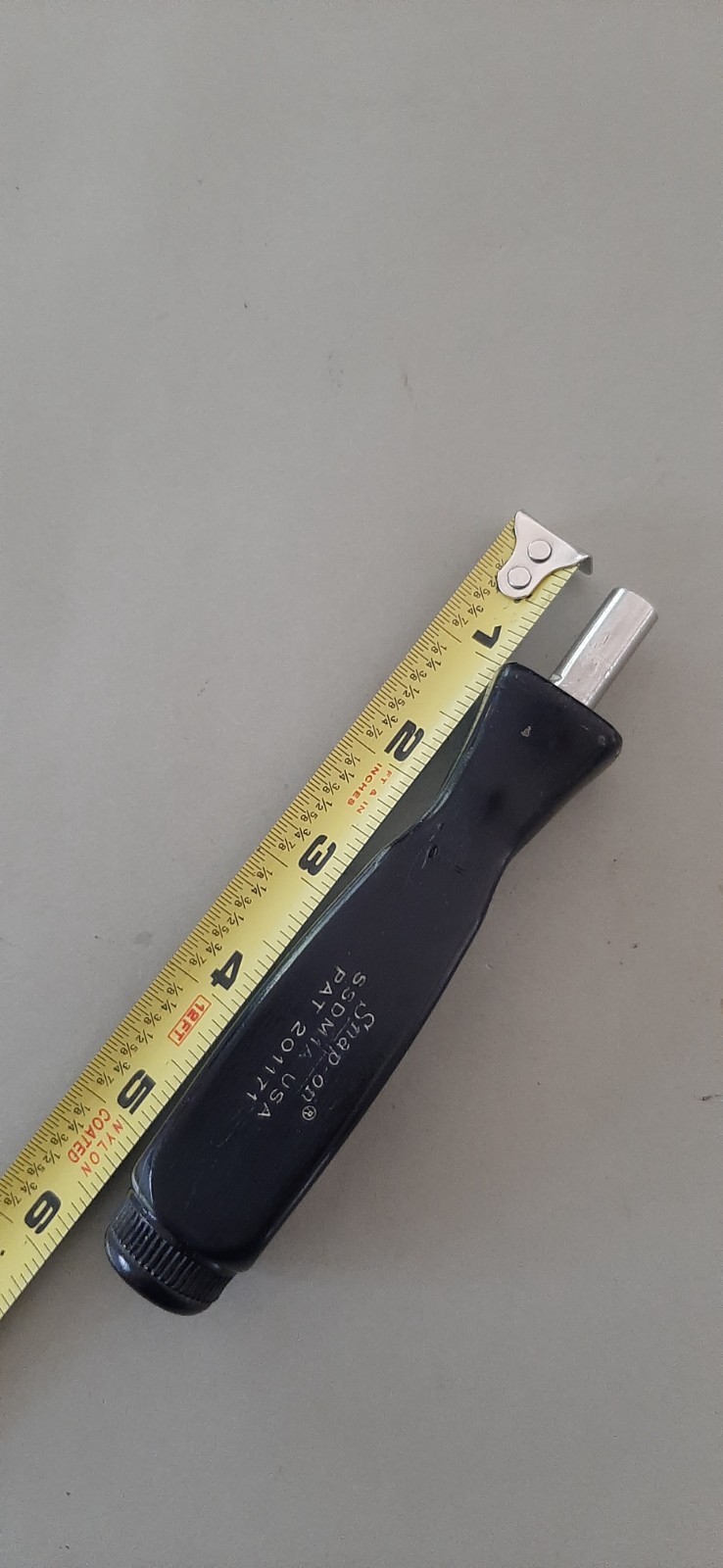 Snap-on SSDM1A Magnetic Hex Bit Holder Spinner Black Hard Handle Stubby READ!!